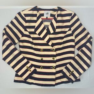 Cabi Love Carol Collection Nautical Jacket, Size 6
